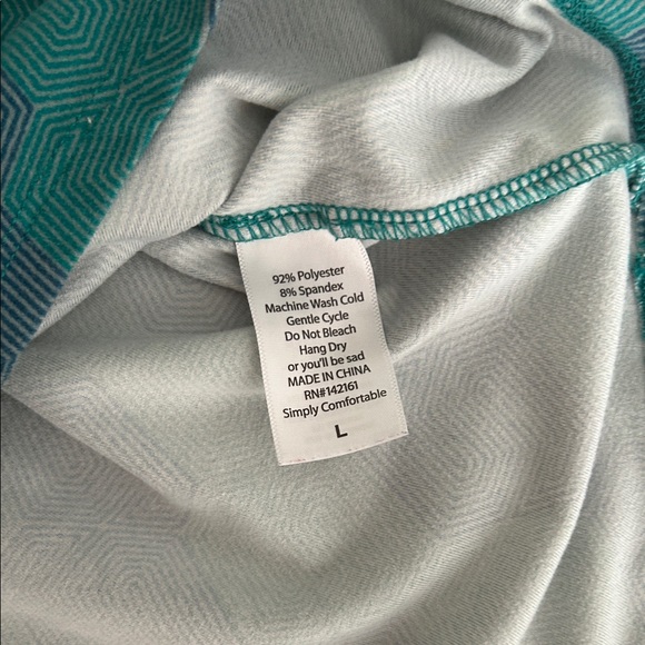 Two Colorful Geometric Patterned Top - Picture 6 of 7